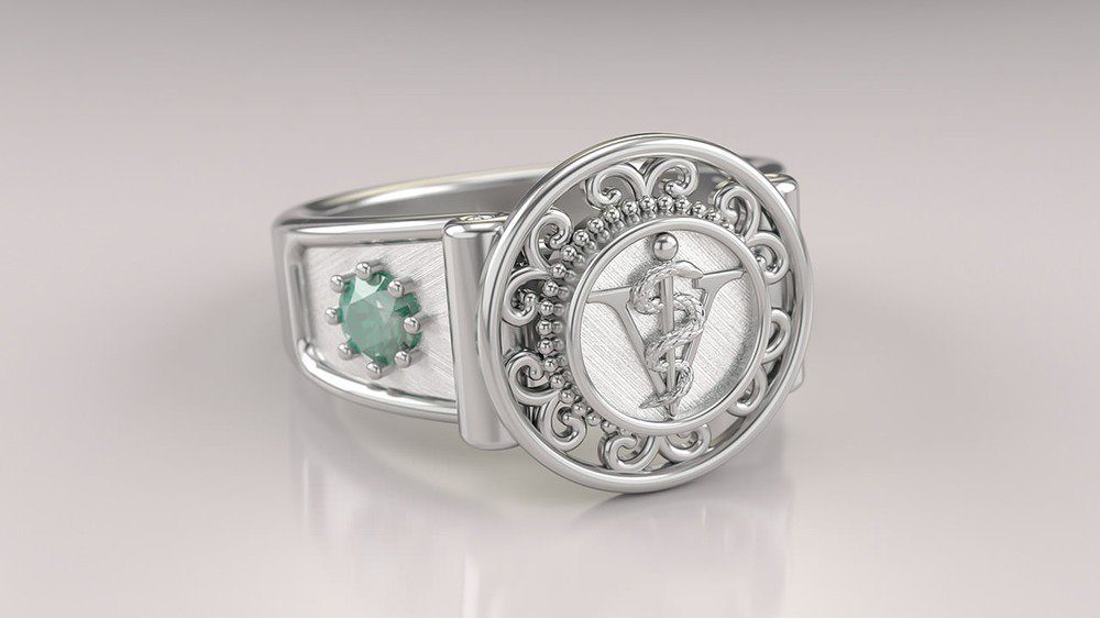 Anel de Formatura de Medicina Veterinária Sinete I (3)