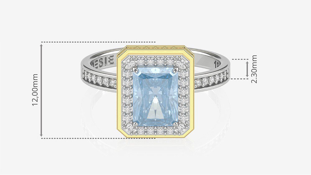  Anel de Noivado Legacy BAB-Tp (medidas)