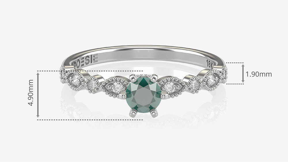 Anel de Noivado Gran Destiny I-Tv (medidas)