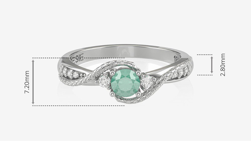 Anel de Formatura Saúde Gran Angitia I (medidas)