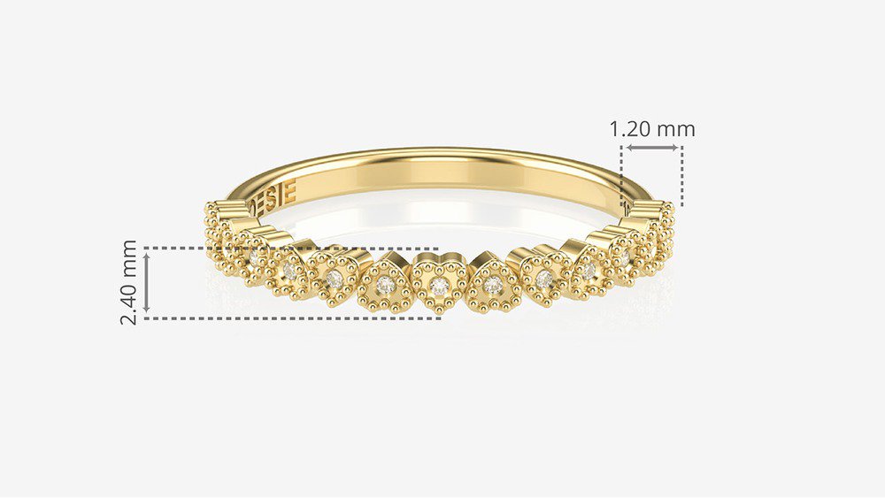 Anel Harmony II (medidas)