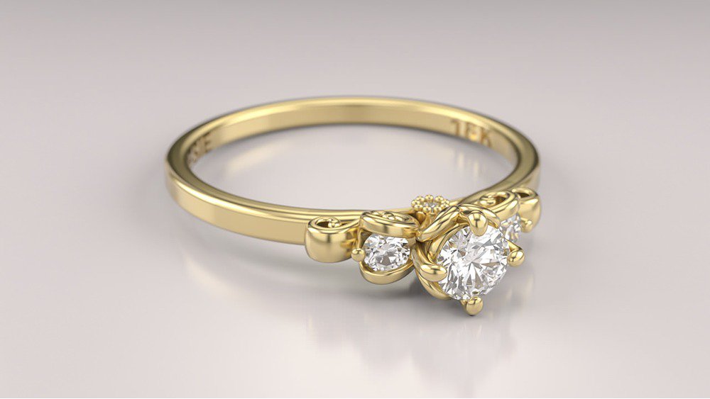  Anel de Noivado Liebe II (diamantes de laboratório) (3)