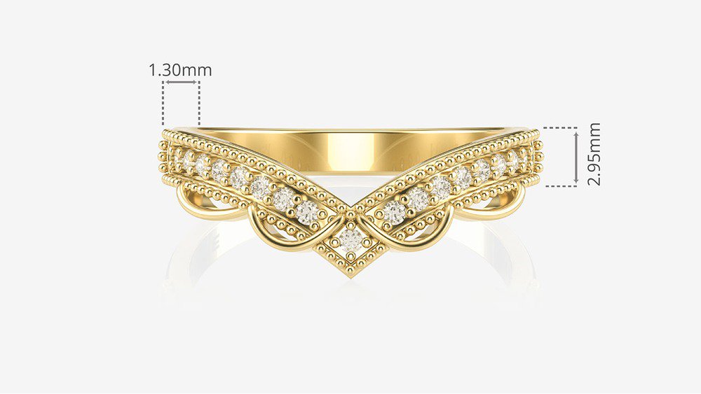 Aliança Incanto II (medidas)