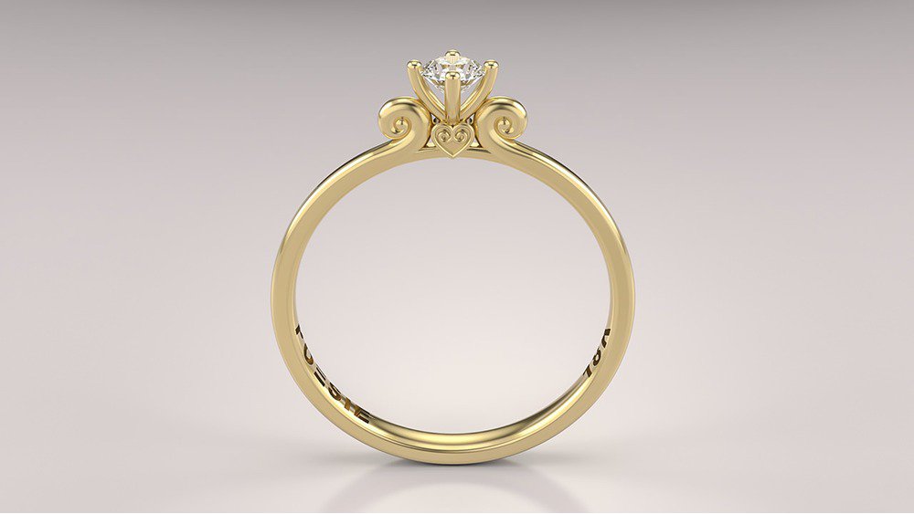 Anel de Noivado Koi II (2)