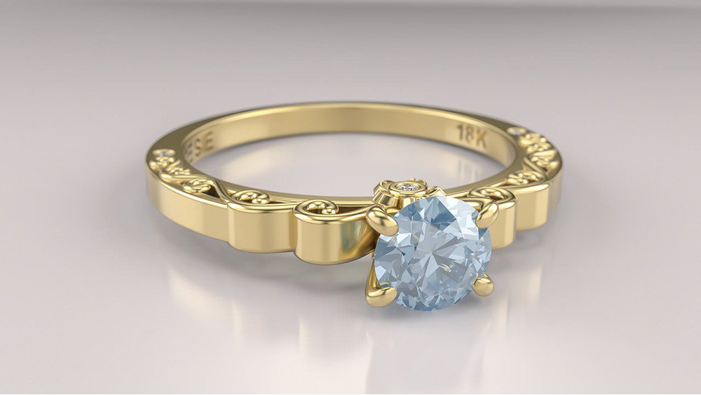 Anel de Noivado Sakura II-Tp (3)