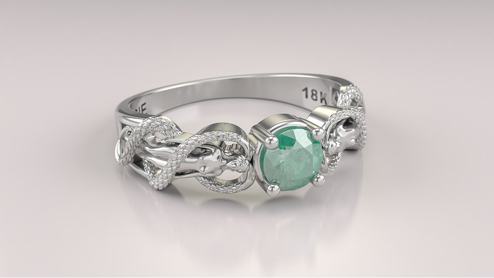 Anel de Formatura de Estética e Cosmética Visage I (2)