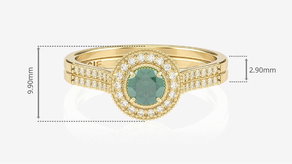 Anel de Noivado Enchanté II-Tv (medidas)