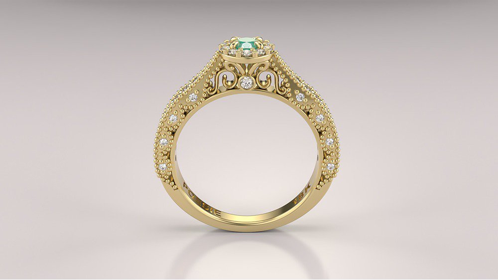 Anel de Noivado Elysian II-Es (1)