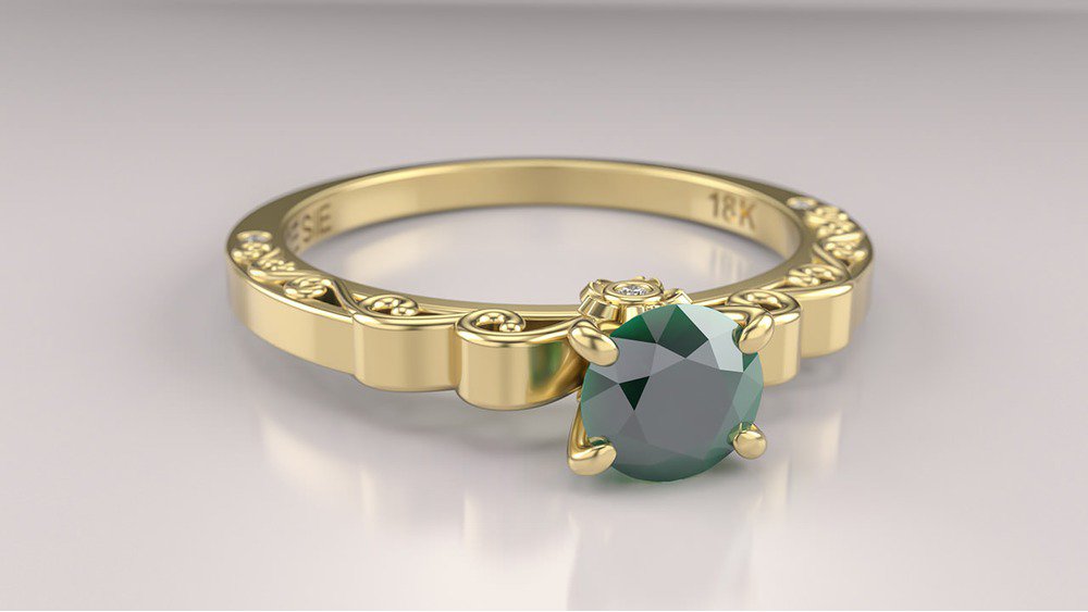 Anel de Noivado Sakura II-Tv (3)