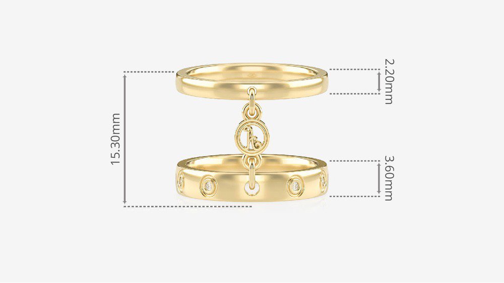 Anel Chain II (medidas)