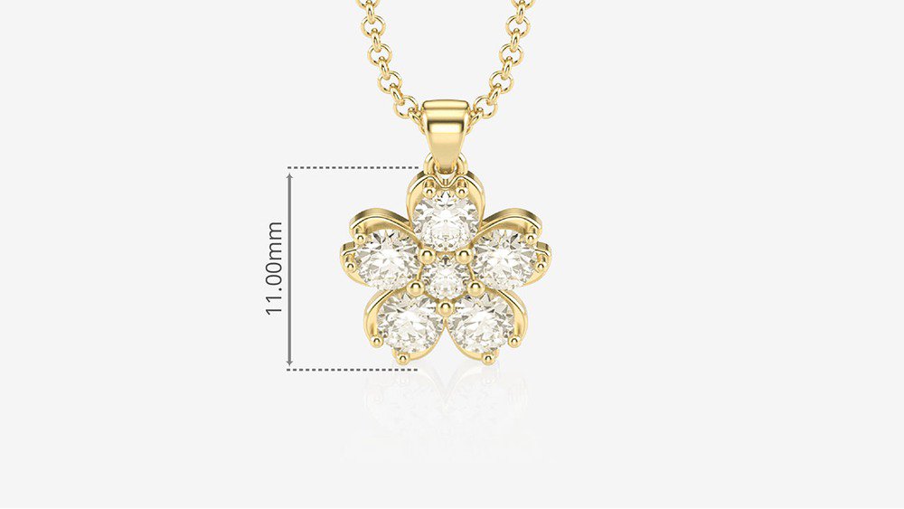 Colar Sakura II (medidas)