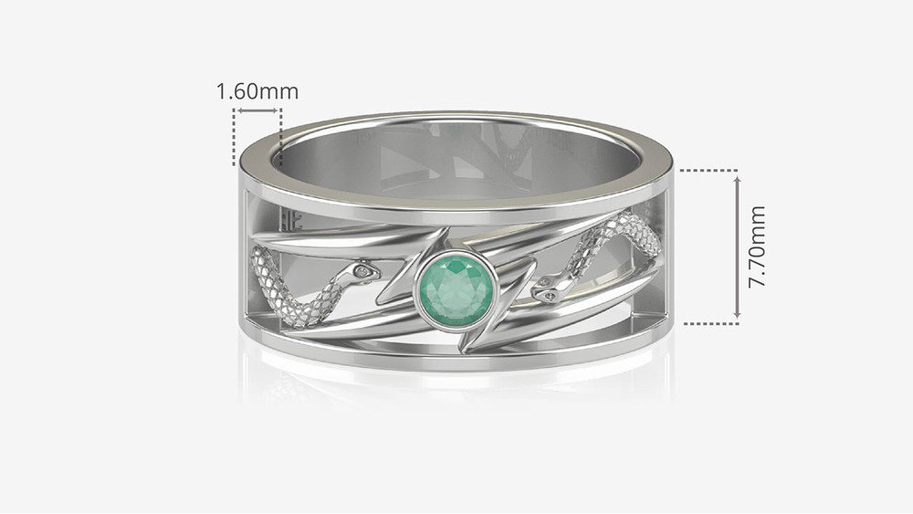 Anel de Formatura de Fisioterapia Move I (medidas)