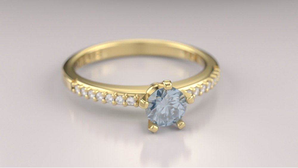 Anel de Noivado Petit Solitaire II-Tp (2)