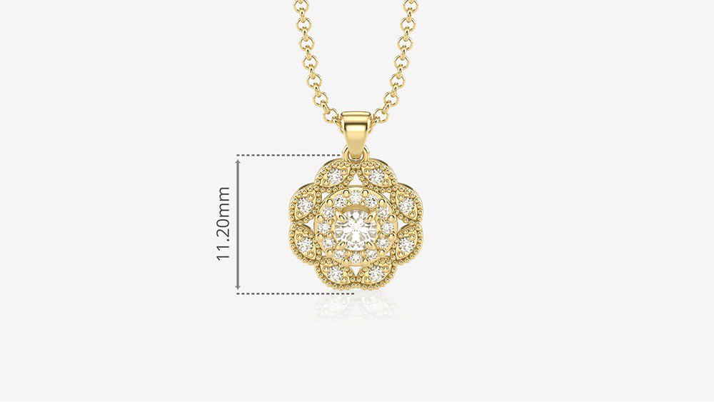 Colar Lily II (medidas)