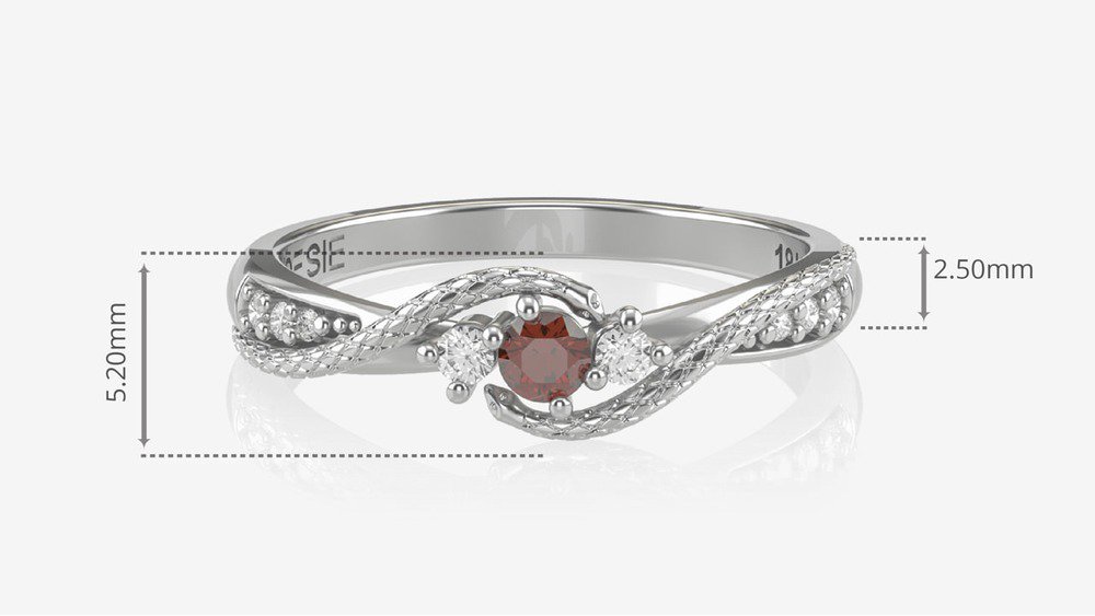 Anel de Formatura de Odontologia Angitia I (medidas)