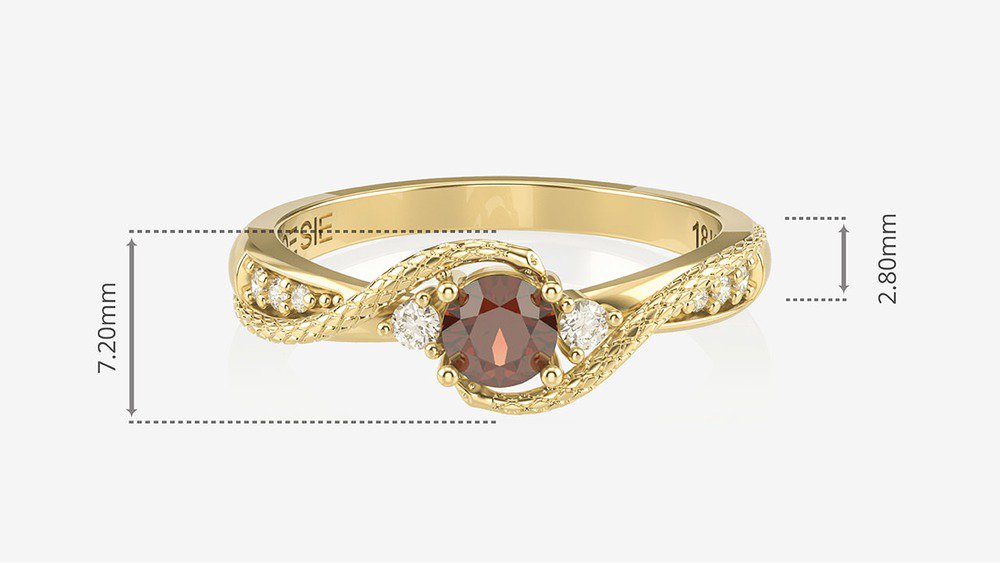 Anel de Formatura Odontologia Gran Angitia II (medidas)