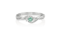  Anel de Formatura de Saúde Angitia Prata (diamantes de laboratório)