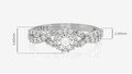Anel de Noivado Lien I (diamantes de laboratório) (medidas)
