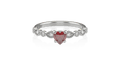 Anel de Noivado Valentine I-Ru