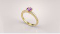 Anel de Noivado Solitaire Ametista II (1)