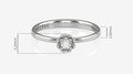 Anel de Noivado Bloom I (medidas)