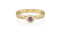 Anel de Noivado Uni Princess II-Am