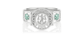 Anel de Formatura de Nutrição Sinete (Prata 925)