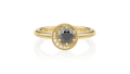 Anel de Noivado Dark Moon II