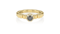 Anel de Noivado Impera II (Diamante Negro)