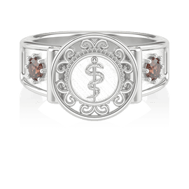 Anel de Formatura de Odontologia Sinete (Prata 925)