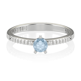  Anel de Noivado Petit Solitaire I-Tp