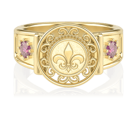 Anel de Formatura de Letras Sinete II