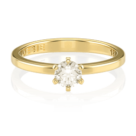Anel de Noivado One II (diamantes de laboratório)