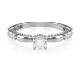  Anel de Noivado Ária I (diamantes de laboratório)