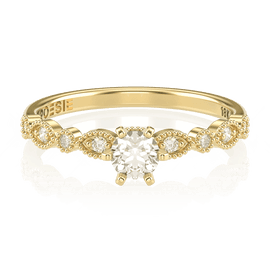 Anel de Noivado Gran Destiny II (diamantes de laboratório)