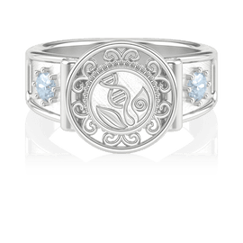 Anel de Formatura de Biologia Sinete (Prata 925)