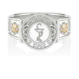 Anel de Formatura de Farmácia Sinete (Prata 925)