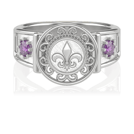 Anel de Formatura de Letras Sinete I