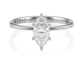 Anel de Noivado Aura Marquise I (diamantes de laboratório)