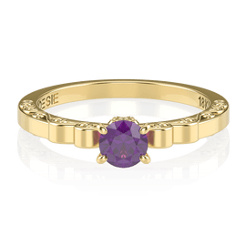 Anel de Noivado Sakura II-Am