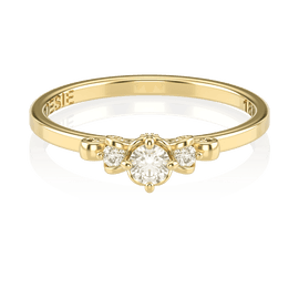  Anel de Noivado Liebe II (diamantes de laboratório)