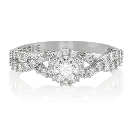 Anel de Noivado Lien I (diamantes de laboratório)