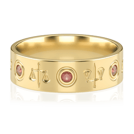 Anel de Formatura de Direito Lex II