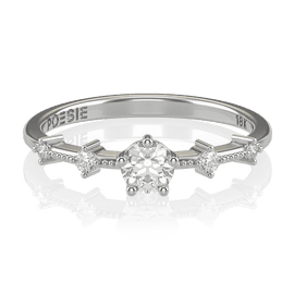 Anel de Noivado Serenity I (diamantes de laboratório)