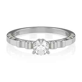 Anel de Noivado Sakura I (diamantes de laboratório)