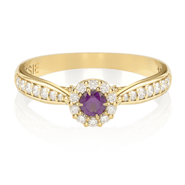 Anel de Noivado Uni II-Am