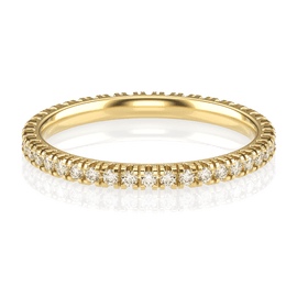 Aliança Eternity II (diamantes de laboratório)