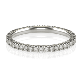Aliança Eternity I (diamantes de laboratório)