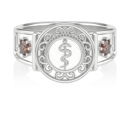 Anel de Formatura de Odontologia Sinete (Prata 925)