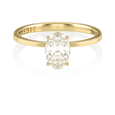 Anel de Noivado Aura II (diamantes de laboratório)